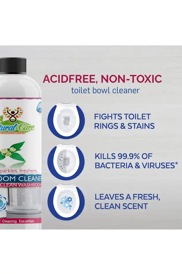 Natural Care Toilet Bowl Cleaner Washroom Cleaner Liquid - PACK OF 3  | Natural Care - EarthBased 