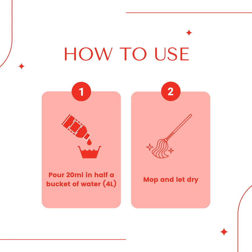 Hygenia Natural Floor Cleaner - Sweet Orange 500ml - EarthBased 