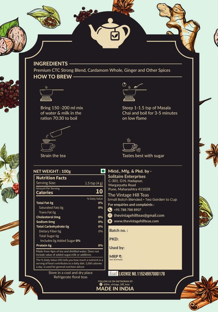 Bombay Cutting Chai - EarthBased 