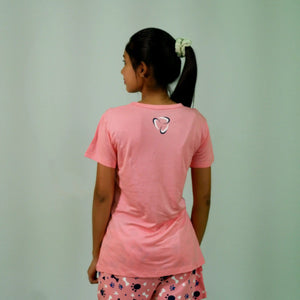 Koala Print T-shirt & Shorts Set in Salmon Rose | Playout - EarthBased 