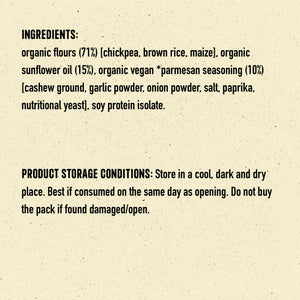 Nourish Organics Chickpea Puffs | VEGAN PARMESAN (Pack x4) - EarthBased 