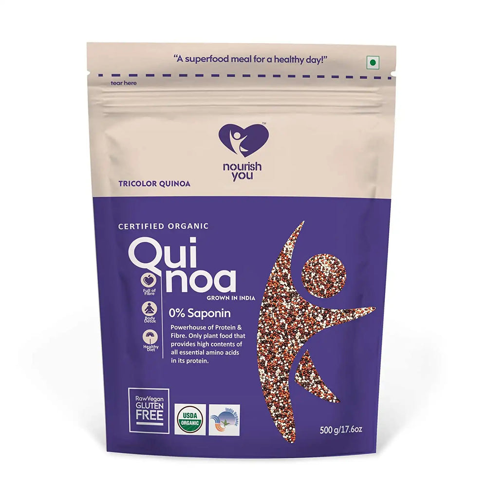 Nourish You ORGANIC TRICOLOR QUINOA 500G - EarthBased 