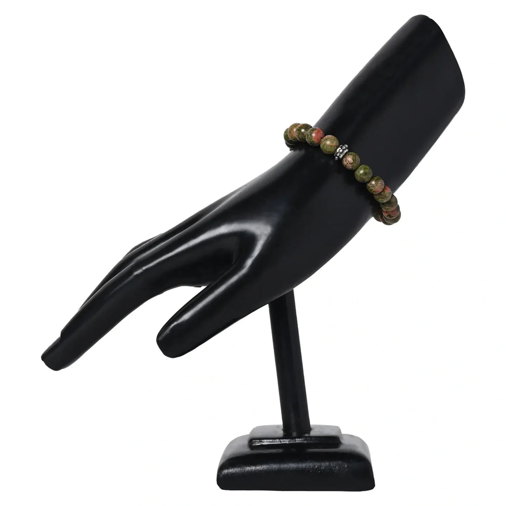 Nurture Harmony with our Unakite Healing Gemstone Bracelet - Discover Healing Benefits for Your Loved One - EarthBased 