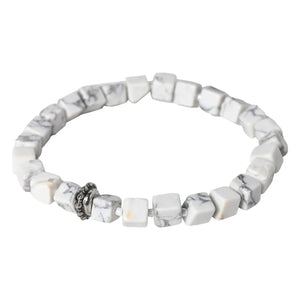 Nurture Wellness with our Howlite Healing Gemstone Bracelet - Unveiling Healing Benefits for Your Loved One - EarthBased 