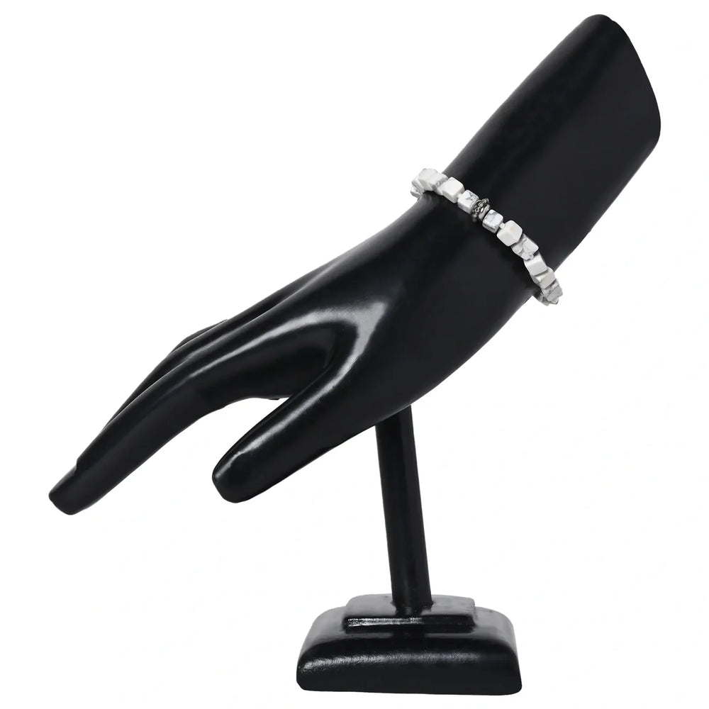 Nurture Wellness with our Howlite Healing Gemstone Bracelet - Unveiling Healing Benefits for Your Loved One - EarthBased 