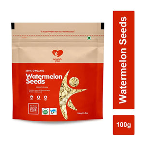 Nourish You ORGANIC RAW WATERMELON SEEDS 100G | Pack of 3 - EarthBased 