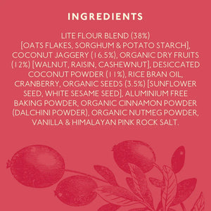 Nourish Organics Oats Cranberry Cookies (Pack of 5x2) - Wheat-Free - EarthBased 