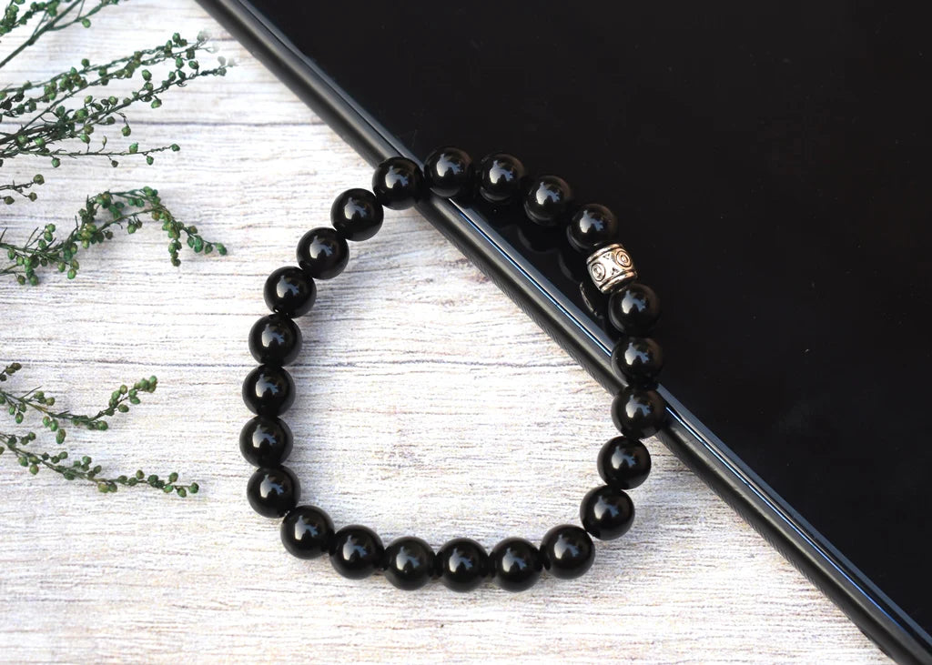 Original Certified Obsidian Bracelet For Balance and Emotional Wellbeing - EarthBased 