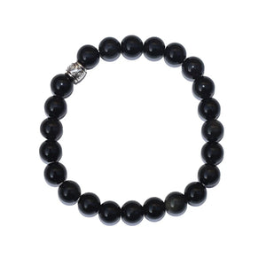 Original Certified Obsidian Bracelet For Balance and Emotional Wellbeing - EarthBased 