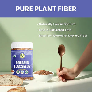 Organic Flaxseed - 200g | Asmita Organic Frams | Pack of 2 - EarthBased 