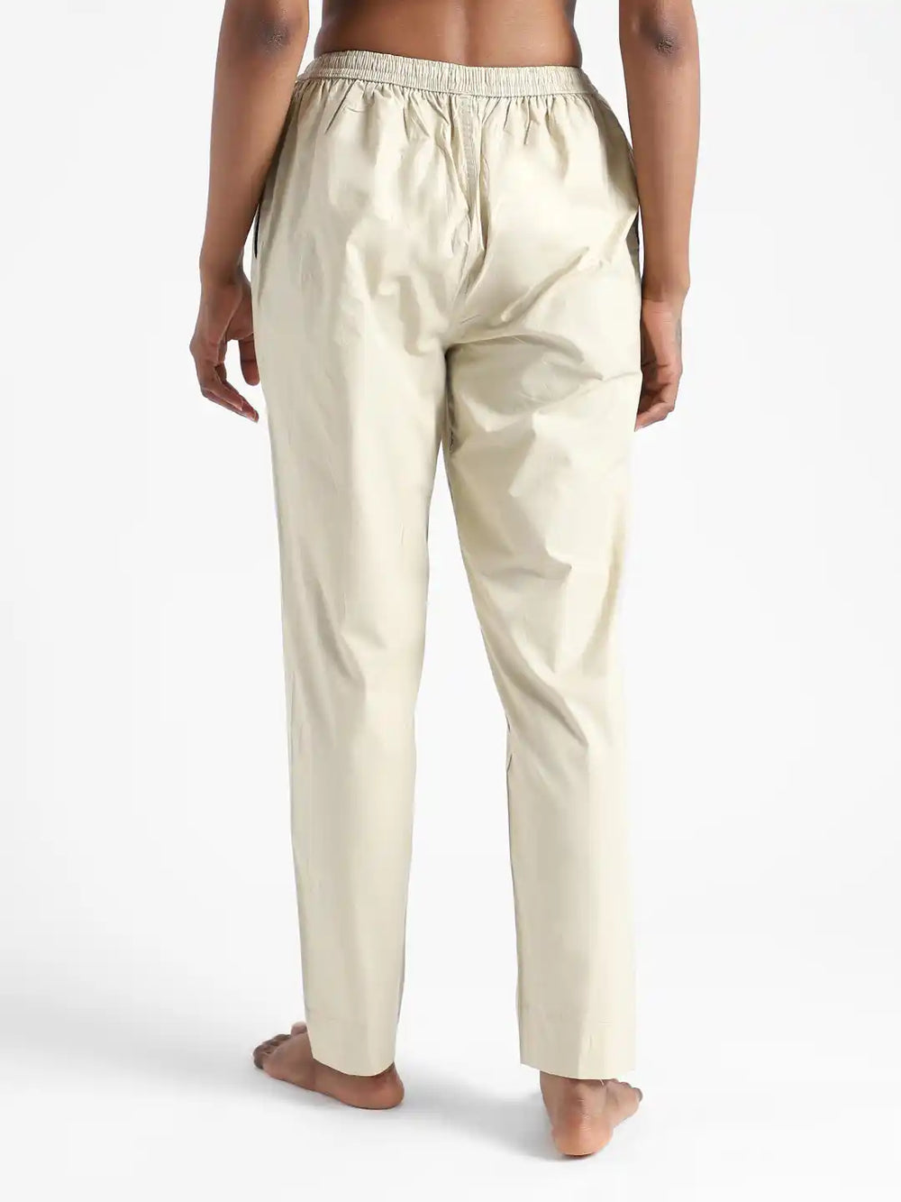 Organic Cotton & Natural Dyed Womens Henna Green Color Slim Fit Pants by Livbio - EarthBased 