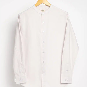 Organic Cotton & Naturally Dyed Mens Round Neck Ash Grey Shirt by Livbio - EarthBased 