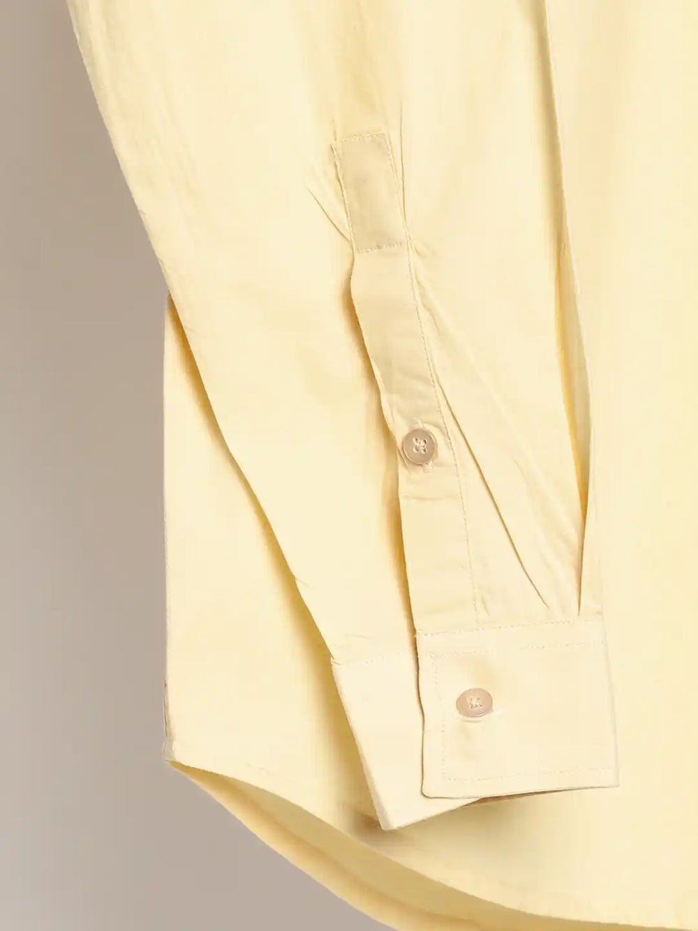 Organic Cotton & Naturally Dyed Mens Round Neck Lemon Yellow Shirt by Livbio - EarthBased 