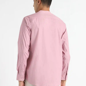 Organic Cotton & Naturally Dyed Mens Round Neck Purple Haze Shirt by Livbio - EarthBased 