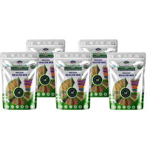 TummyFriendly Foods 100% Organic Health Mix for Kids and Adults. No Chemicals, No Pesticides, No GMO 500 g (Pack of 5) - EarthBased 