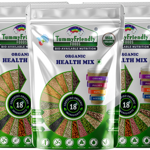 TummyFriendly Foods 100% Organic Health Mix for Kids and Adults. No Chemicals, No Pesticides 300 g (Pack of 3) - EarthBased 