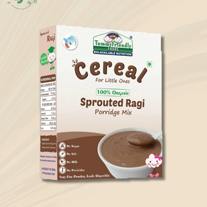 TummyFriendly Foods Certified Organic Sprouted Ragi Porridge Mix  (400 g, Pack of 2) - EarthBased 