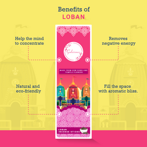 Gulessence  Sandal, Jasmine ,Loban Incense Sticks with Free Incense Holder | Pack of 3 (40 Incense Sticks Each Box) - EarthBased 