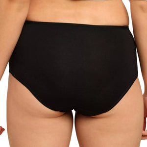 Bamboo Fabric Women's Hipster Panty | Red and Black | Pack of 2 - EarthBased 