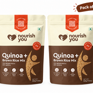 Nourish You quinoa with brown rice mix, 2 x 500g