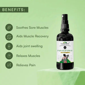 Pain Stop Spray, 50ml: For Ultimate Pain Relief by Cannaking - EarthBased 