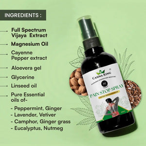 Pain Stop Spray, 50ml: For Ultimate Pain Relief by Cannaking - EarthBased 