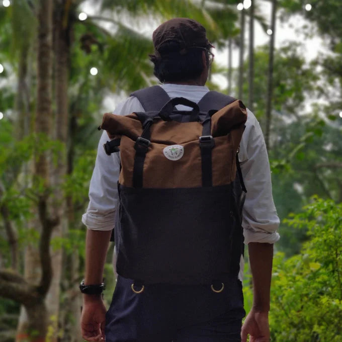 Pangolin Backpack- Charcoal Black | Clan Earth - EarthBased 