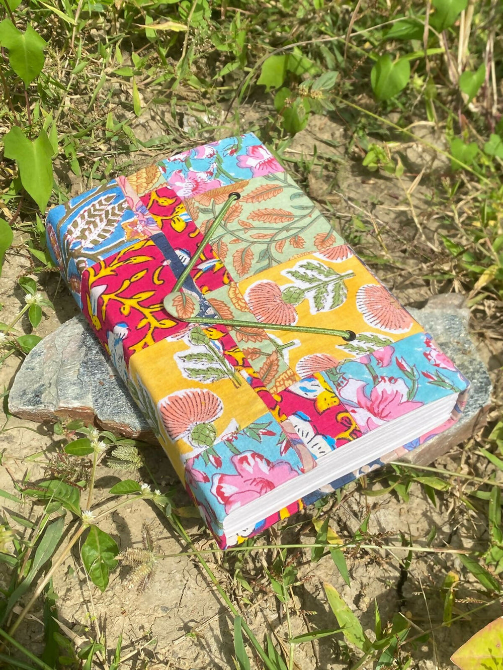 Recycled Paper Vintage Journal (MULTICOLOR) - Jumbo - EarthBased 