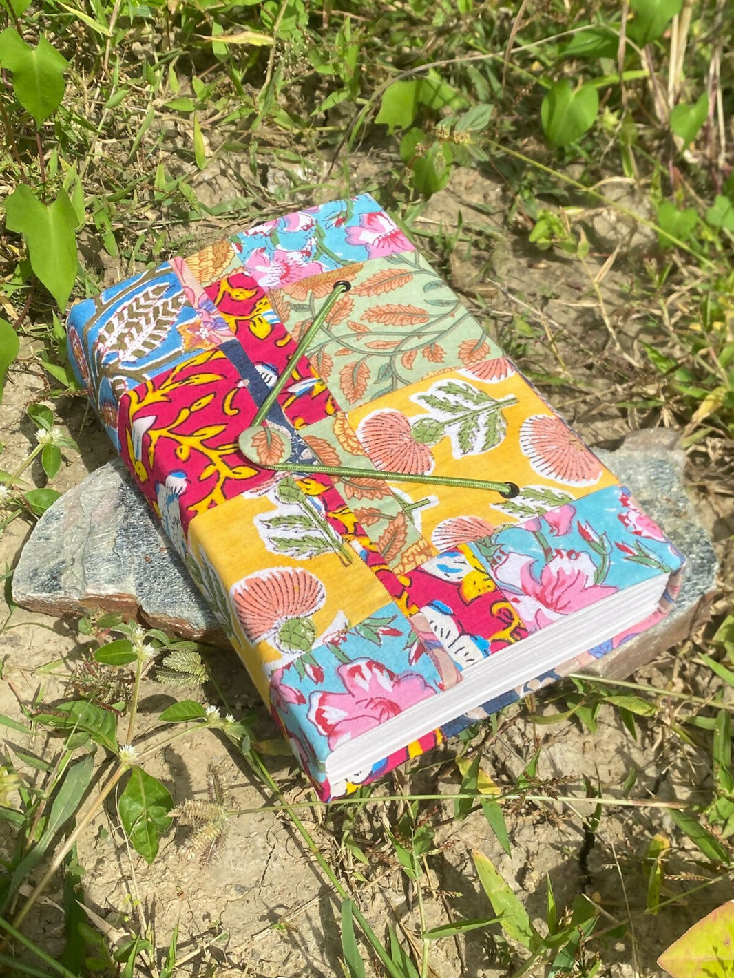 Recycled Paper Vintage Journal (MULTICOLOR) - Jumbo - EarthBased 