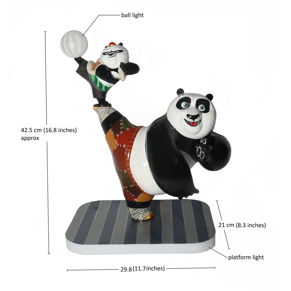 Po and Sim's Playful Balancing Act Lamp | KungFu Panda | Gulessence - EarthBased 
