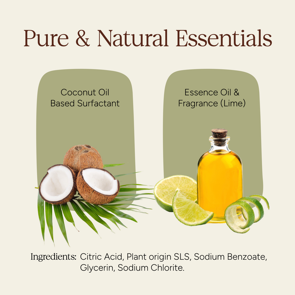 Powder to Liquid Dishwash (Lime) | Pack of 4 - EarthBased 