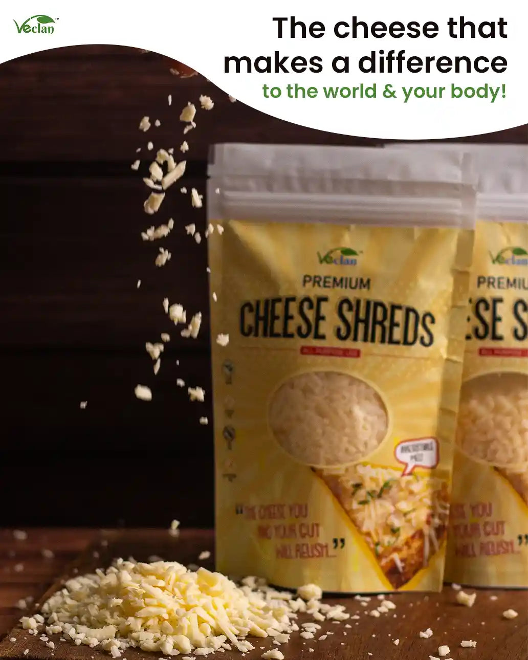 Premium Vegan Cheese Shred - EarthBased 