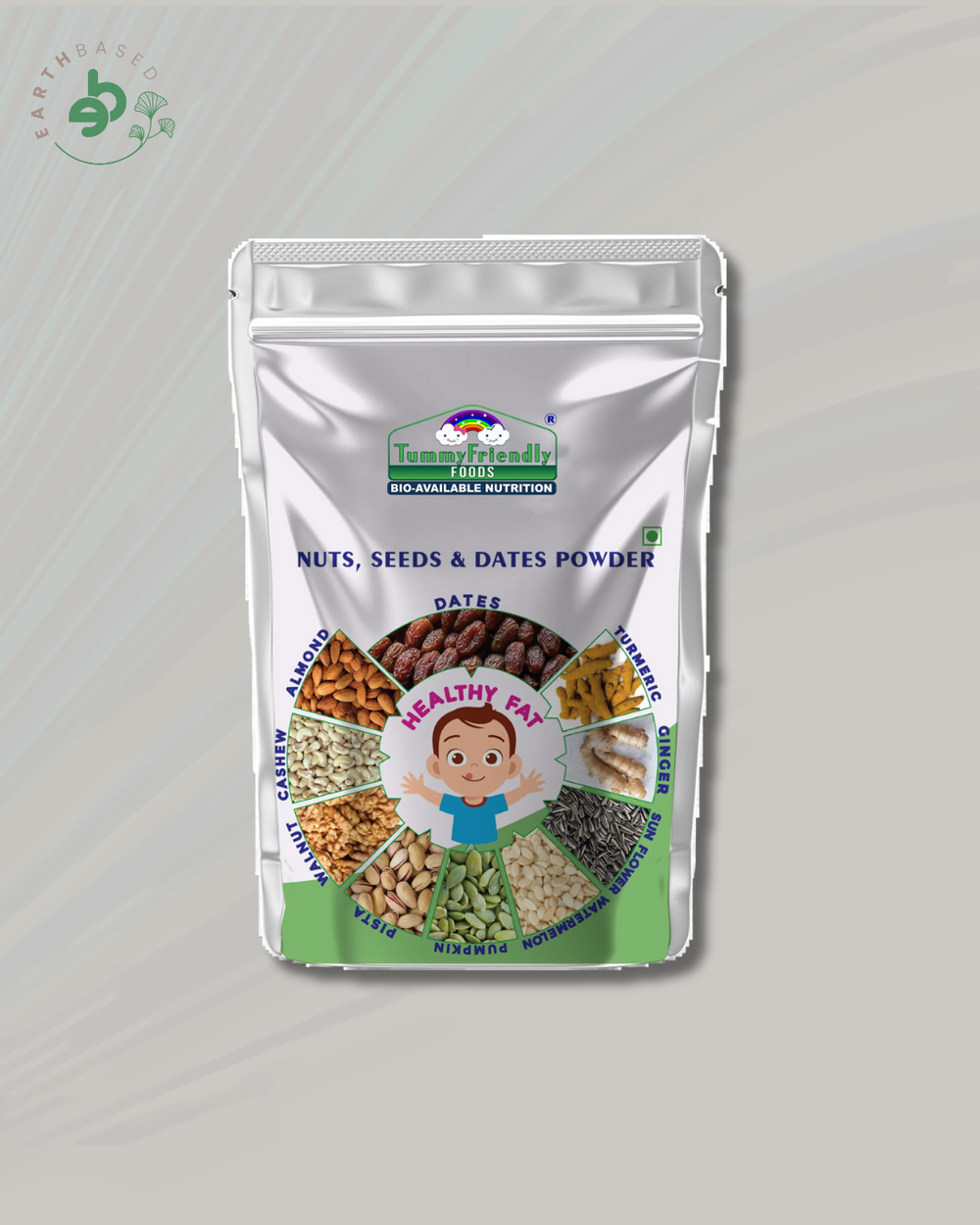 TummyFriendly Foods Premium Nuts, Seeds and Dates Powder | Dry Fruits Powder for Baby - 200g - EarthBased 