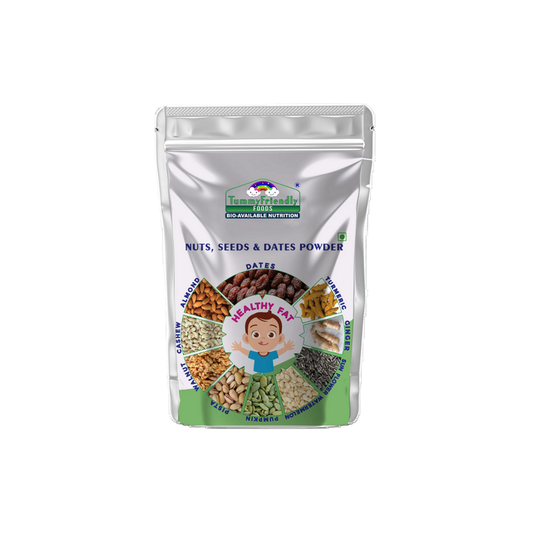TummyFriendly Foods Premium Nuts, Seeds and Dates Powder | Dry Fruits Powder for Baby - 200g - EarthBased 