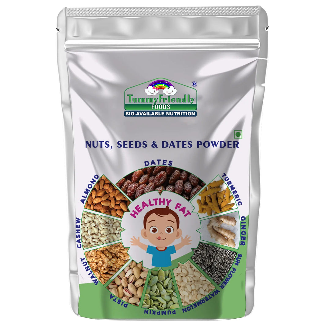 TummyFriendly Foods Premium Nuts, Seeds and Dates Powder | Dry Fruits Powder for Baby - 200g - EarthBased 
