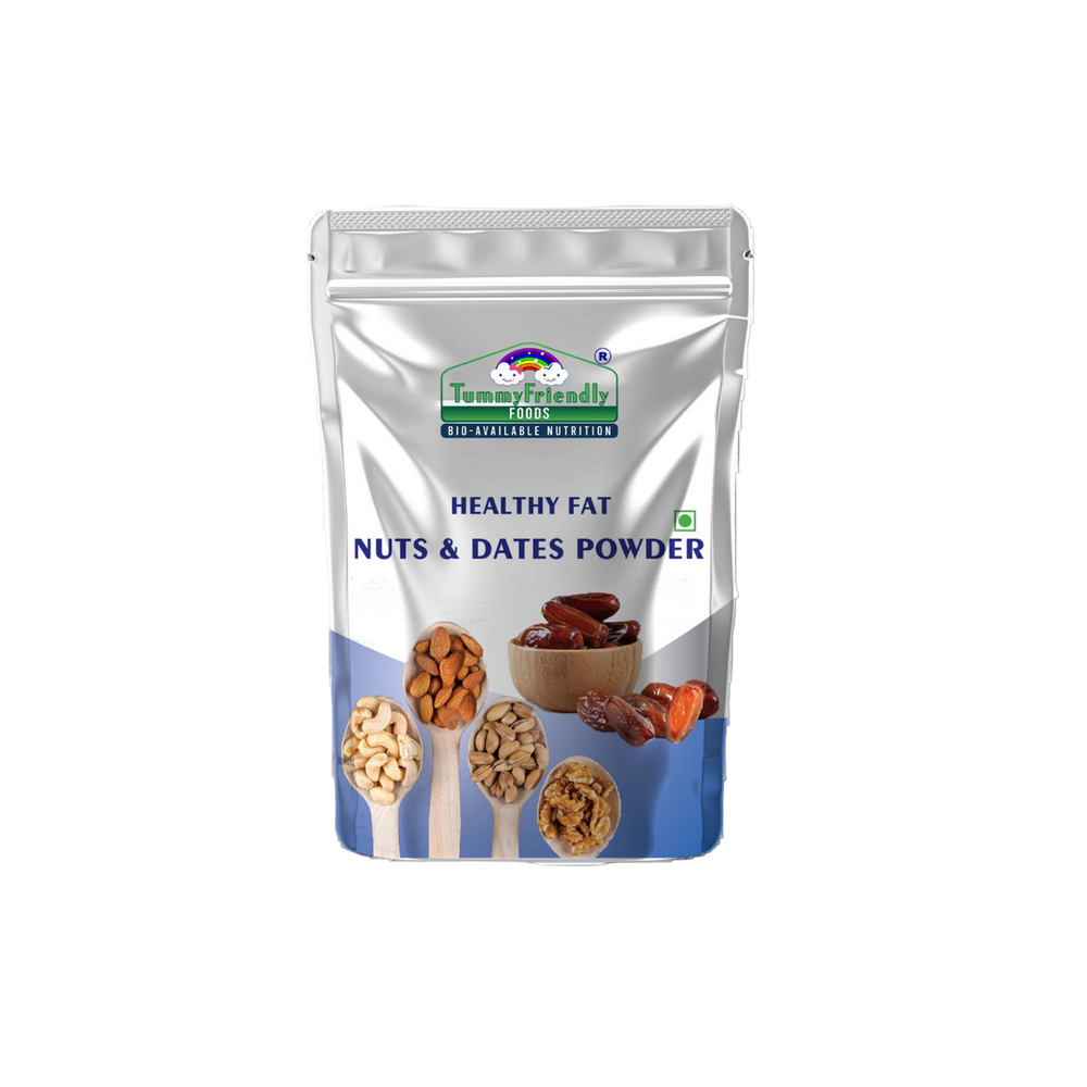 TummyFriendly Foods Premium Nuts and Dates Powder | Healthy Fat with Natural Sweetener - (200 g) - EarthBased 