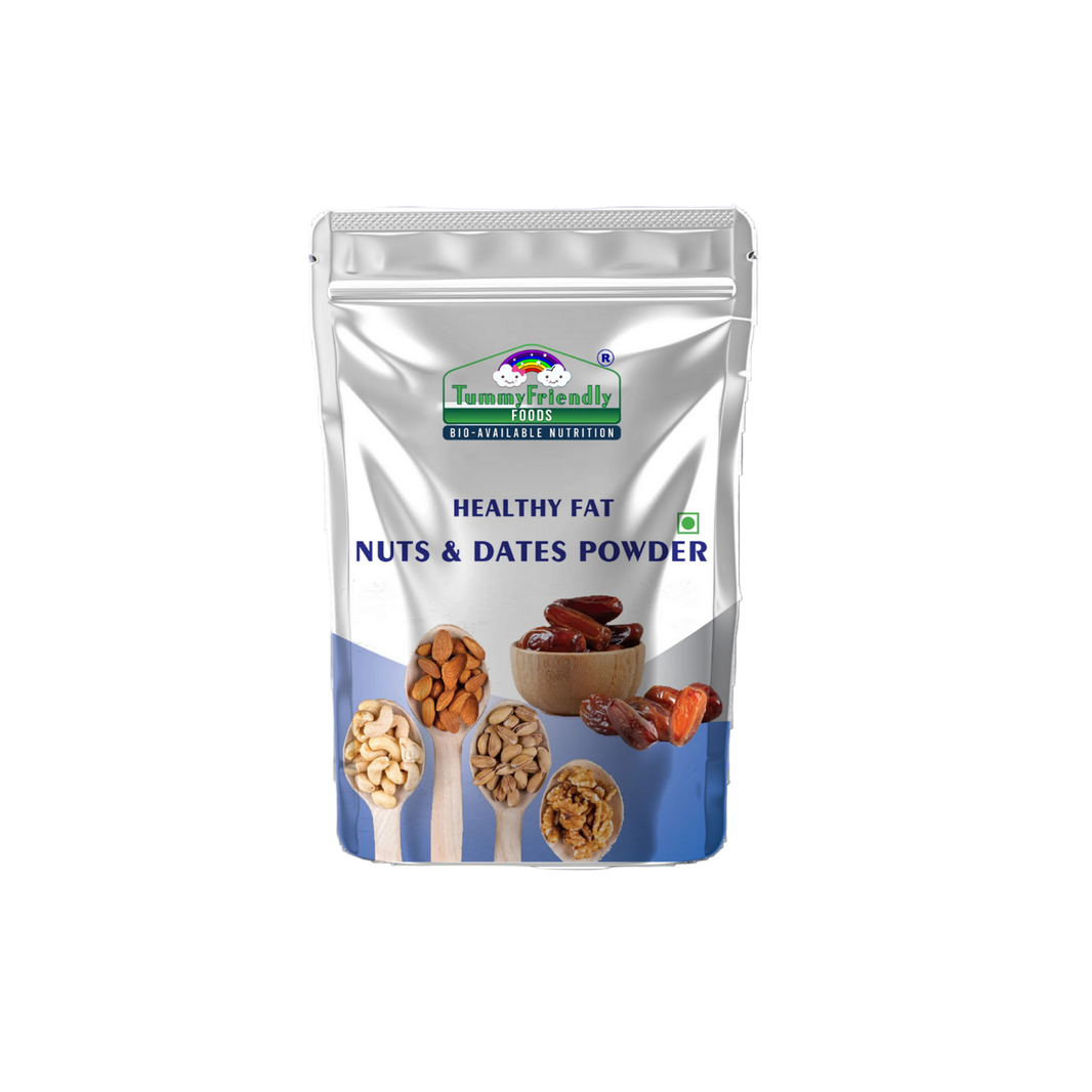 TummyFriendly Foods Premium Nuts and Dates Powder | Healthy Fat with Natural Sweetener - (200 g) - EarthBased 