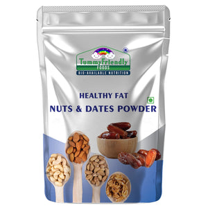 TummyFriendly Foods Premium Nuts and Dates Powder | Healthy Fat with Natural Sweetener - (200 g) - EarthBased 