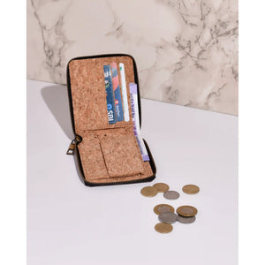 Printed Kiwi Zip Cork Wallet | Clan Earth - EarthBased 