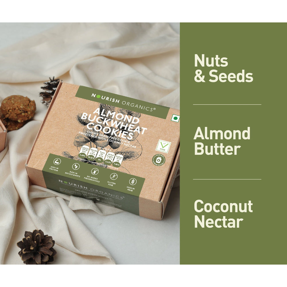Almond Buckwheat Cookies – organic cookies made without preservatives