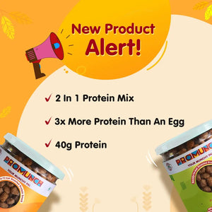 PROMUNCH Roasted Soya Snack | Vegan |Gluten-Free | Protein Mix 2 in 1 Peri Peri 150g (Pack of 2) - EarthBased 