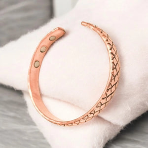 Pure Copper Magnetic Therapy Band - kada for Arthritis Relief – Adjustable, Stylish Design with 6 Powerful Magnets - EarthBased 