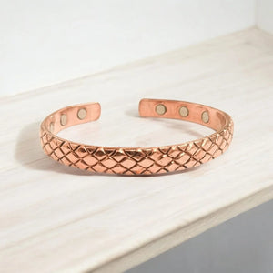 Pure Copper Magnetic Therapy Band - kada for Arthritis Relief – Adjustable, Stylish Design with 6 Powerful Magnets - EarthBased 