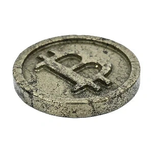 Pyrite Energy Coin | Symbol of Confidence & Positive Intent | Handcrafted Natural Stone Collectible - EarthBased 