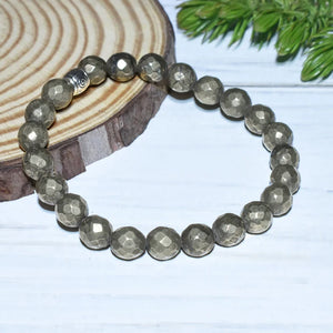 Natural Certified Pyrite Bracelet For Creativity and Energy - EarthBased 