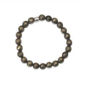 Natural Certified Pyrite Bracelet For Creativity and Energy - EarthBased 