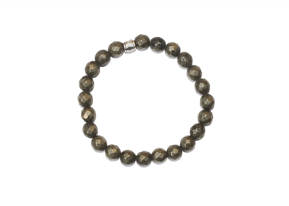 Natural Certified Pyrite Bracelet For Creativity and Energy - EarthBased 