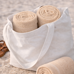 Luxuriously Soft Bamboo Bath Towel Beige - EarthBased 