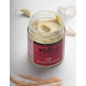 Garlic and Pink Himalayan Salt | Millie's Vegan Cheese - EarthBased 