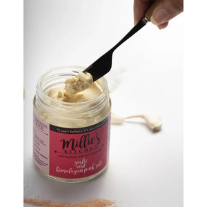 Garlic and Pink Himalayan Salt | Millie's Vegan Cheese - EarthBased 